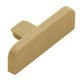 TREP-SE/-S End Cap PVC Light Beige 1-1/32"