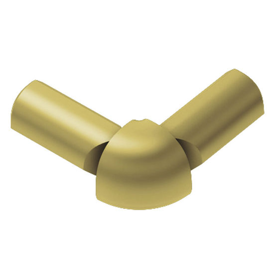 RONDEC 2-Leg Outside Corner 90° Anodized Aluminum Matte Brass 3/8" (10 mm)