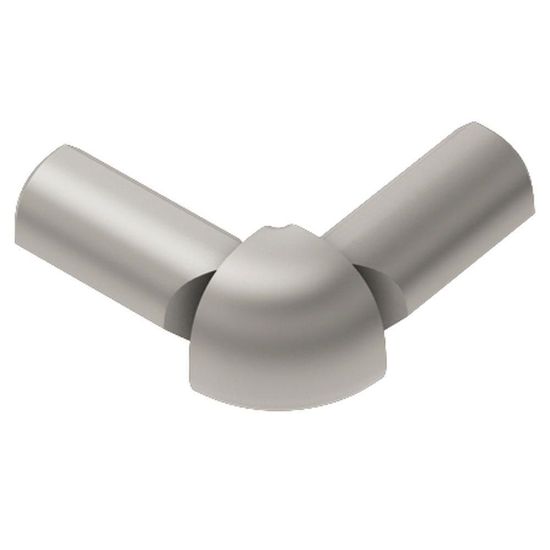 RONDEC 2-Leg Outside Corner 90° - Aluminum Anodized Matte Nickel 3/8" (10 mm) 