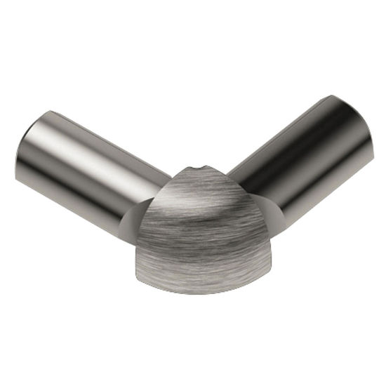 RONDEC 2-Leg Outside Corner 90° - Aluminum Anodized Brushed Nickel 3/8" (10 mm) 