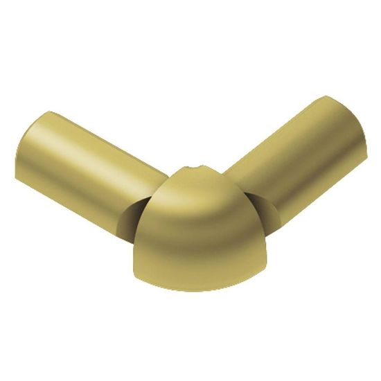 RONDEC 2-Leg Outside Corner 90° - Aluminum Anodized Matte Brass 1/2" (12.5 mm) 