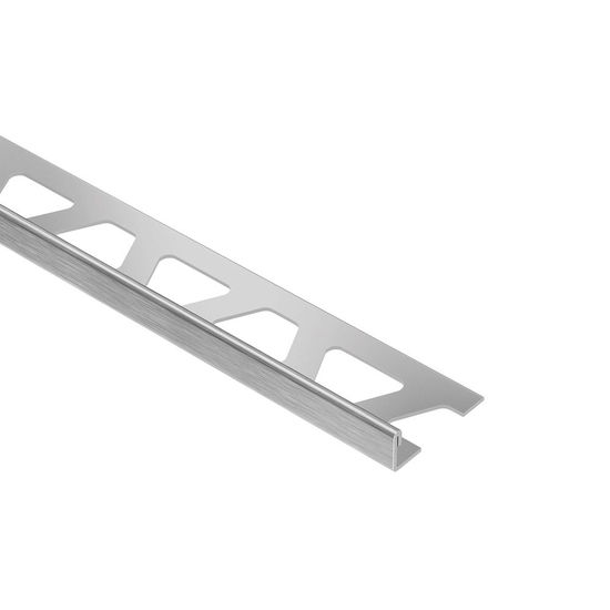 SCHIENE Floor/Wall Edge Trim Brushed Stainless Steel (V2) 5/16" (8 mm) x 8' 2-1/2"