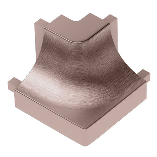 DILEX-AHK Round Outside Corner 90° with 3/8" (10 mm) Radius - Aluminum Anodized Brushed Copper