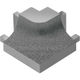 DILEX-AHK Coin extérieur rond 90° avec un radius de 3/8" Aluminium Étain