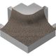 DILEX-AHK Coin extérieur rond 90° avec un radius de 3/8" Aluminium Anthracite clair