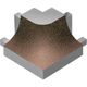 DILEX-AHK Round Outside Corner 90° with 3/8" (10 mm) Radius - Aluminum Bronze