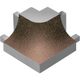DILEX-AHK Coin extérieur rond 90° avec un radius de 3/8" Aluminium Bronze