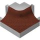 DILEX-AHK Coin extérieur rond 90° avec un radius de 3/8" Aluminium Brun rustique