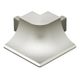 DILEX-AHKA Outside Corner 90° with 3/8" Radius Anodized Aluminum Matte Nickel