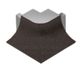 DILEX-AHKA Outside Corner 90° with 3/8" Radius Anodized Aluminum Dark Anthracite