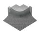 DILEX-AHKA Outside Corner 90° with 3/8" Radius Anodized Aluminum Pewter