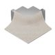 DILEX-AHKA Outside Corner 90° with 3/8" Radius Anodized Aluminum Ivory