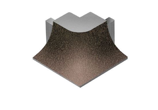DILEX-AHKA Outside Corner 90° with 3/8" (10 mm) Radius - Aluminum Bronze