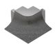 DILEX-AHKA Outside Corner 90° with 3/8" Radius Anodized Aluminum Stone Grey