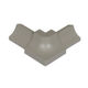 DILEX-PHK Outside Corner 90° avec un radius de 3/8" (10 mm) - plastique PVC gris