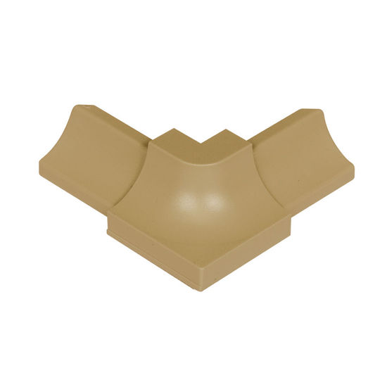 DILEX-PHK Outside Corner 90° avec un radius de 3/8" (10 mm) - plastique PVC beige clair
