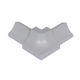 DILEX-PHK Outside Corner 90° avec un radius de 3/8" (10 mm) - plastique PVC gris classique