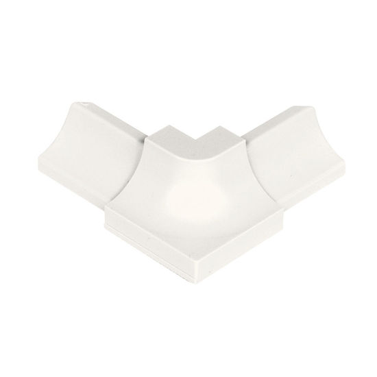 DILEX-PHK Outside Corner 90° with 3/8" (10 mm) Radius - PVC Plastic White