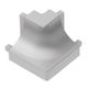 DILEX-AHK Coin extérieur carré 90° avec un radius de 3/8" Aluminium anodisé mat