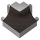 DILEX-AHK Coin extérieur carré 90° avec un radius de 3/8" Aluminium Anthracite foncé
