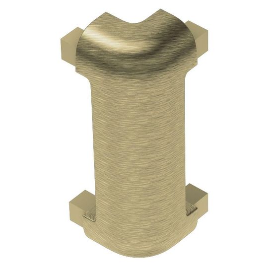RONDEC-CT Outside Corner 90° - Aluminum Anodized Brushed Brass 3/8" (10 mm) 