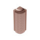 RONDEC-STEP Outside Corner 90° with Vertical Leg 1-1/2"  - Aluminum Anodized Brushed Copper 5/16" (8 mm) 