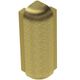 RONDEC-STEP Coin extérieur 90° avec ailette verticale de 1-1/2" Aluminium anodisé Laiton brossé 5/16" (8 mm)