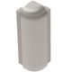 RONDEC-STEP Coin extérieur 90° avec ailette verticale de 1-1/2" Aluminium anodisé Nickel mat 5/16" (8 mm)