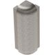RONDEC-STEP Outside Corner 90° with Vertical Leg 1-1/2"  - Aluminum Anodized Brushed Nickel 5/16" (8 mm) 