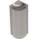 RONDEC-STEP Outside Corner 90° with 1-1/2" Vertical Leg Anodized Aluminum Brushed Nickel 5/16" (8 mm)