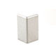 SCHIENE-STEP Countertop/Stairs Outside Corner 90° for Stairs with 1-3/16" Vertical Leg Stainless Steel (V2) Brushed 1/2" (12.5 mm) x 8' 2-1/2"