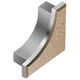 DILEX-AHK Cap de fermeture Aluminium Beige