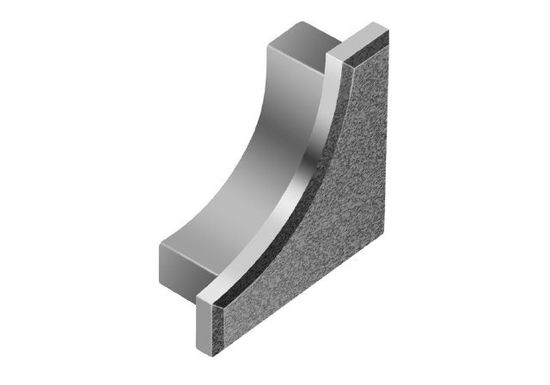 DILEX-AHK Cap de fermeture - aluminium gris pierre