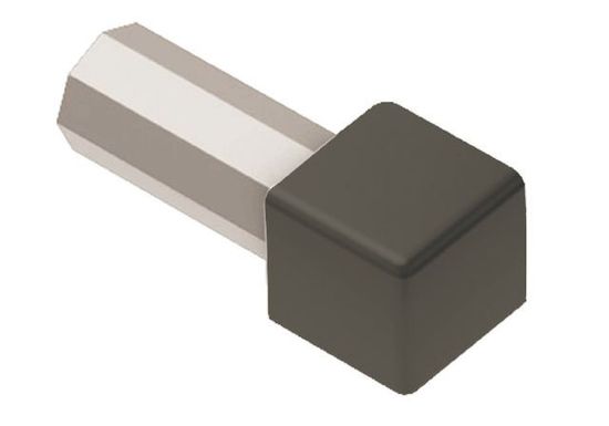 QUADEC Outside Corner 90° - Aluminum Quartz Grey 3/8" (10 mm) 