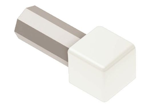 QUADEC Outside Corner 90° - Aluminum White 3/8" (10 mm) 