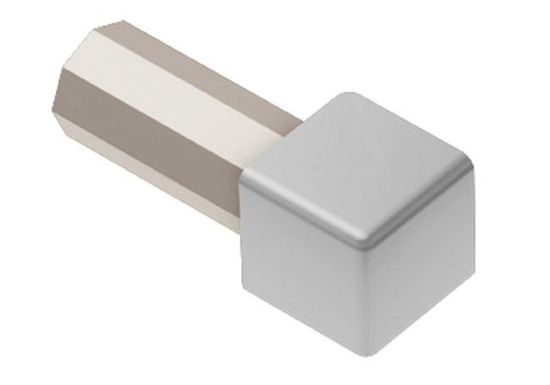 QUADEC Outside Corner 90° - Aluminum Classic Grey 1/2" (12.5 mm) 