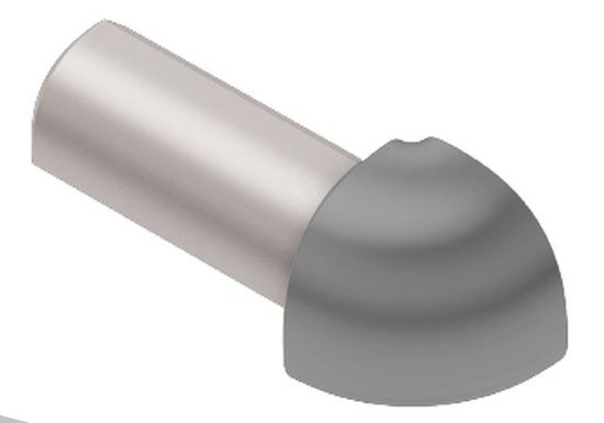 RONDEC Outside Corner 90° - Aluminum Anodized Metallic Grey 3/8" (10 mm) 