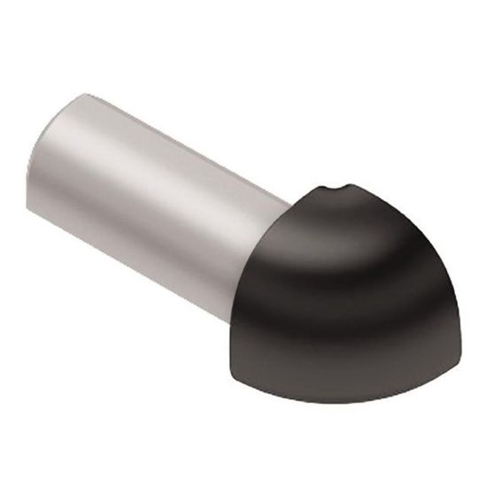 RONDEC Outside Corner 90° - Aluminum Anodized Black 3/8" (10 mm) 