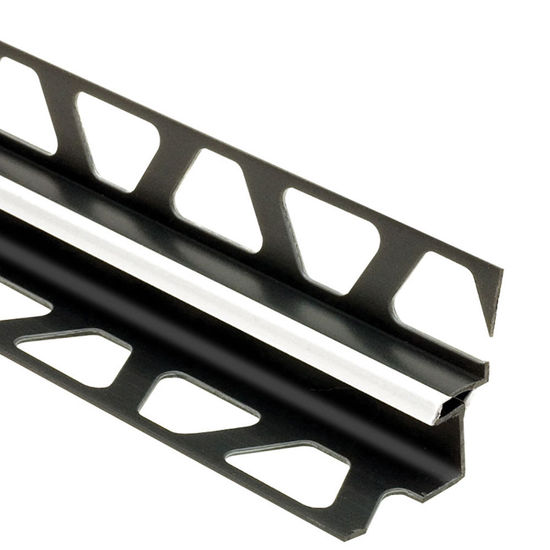 DILEX-EKE Profilé de joint de mouvement pour angles muraux - plastique PVC blanc éclatant 33/64" x 15/32" x 8' 2-1/2"