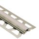 DILEX-KSN Surface Movement Joint Profile with 7/16" Stone Grey Insert - Stainless Steel (V2) 3/8" (10 mm) x 8' 2-1/2"