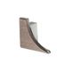 DILEX-AHKA Left End Cap with 3/8" Radius Anodized Aluminum Light Anthracite