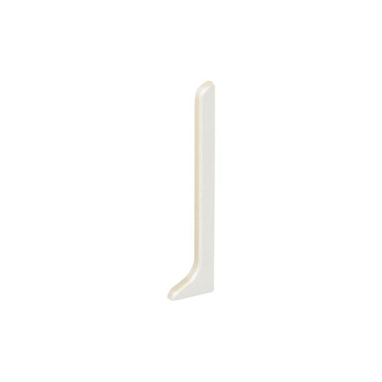 DESIGNBASE-SL Cap de fermeture de gauche - aluminium blanc mat 3-1/8" (80 mm) 