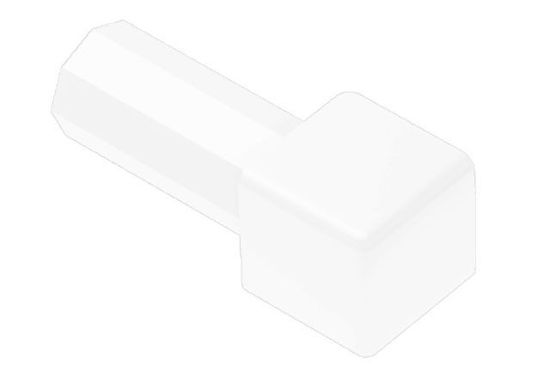 QUADEC Coin intérieur/extérieur 90° - plastique PVC blanc éclatant 3/8" (10 mm) 