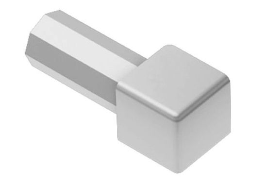 QUADEC Coin intérieur/extérieur 90° - plastique PVC gris clair 3/8" (10 mm) 