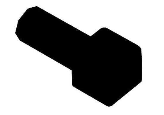 QUADEC In/Out Corner 90° - PVC Plastic Black 1/2" (12.5 mm) 