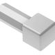 QUADEC Coin intérieur/extérieur 90° PVC Gris clair 1/2" (12.5 mm)