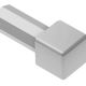 QUADEC Coin intérieur/extérieur 90° PVC Gris classique 1/2" (12.5 mm)