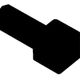 QUADEC In/Out Corner 90° PVC Black 1/4" (6 mm)
