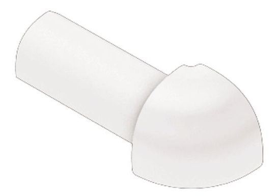 RONDEC Outside Corner 90° - PVC Plastic Bright White 7/16" (11 mm) 
