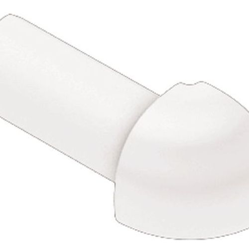 Schluter - RONDEC - Coin extérieur 90° - alum. anodisé blanc mat 1/4